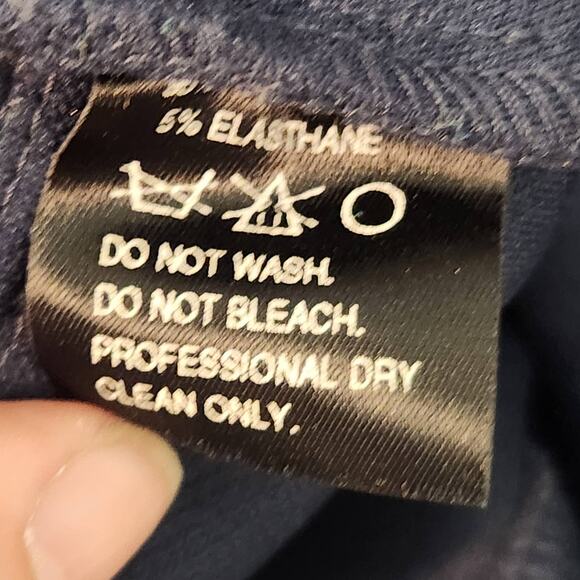 ST. JOHN Sportswear Santana Knit Navy Slacks Straight Leg Women's Pants 6 - Picture 4 of 7